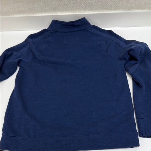 Lilly Pulitzer Navy Sweatshirt with Gold Zipper - Picture 7 of 7